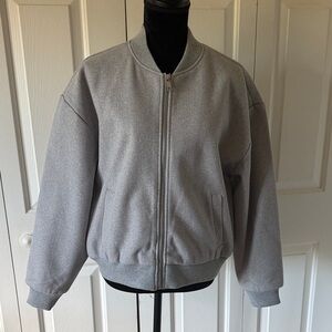 Steve Madden Gray Bomber Jacket